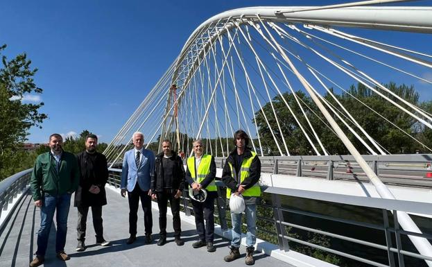 Visita a las obras del puente Sagasta