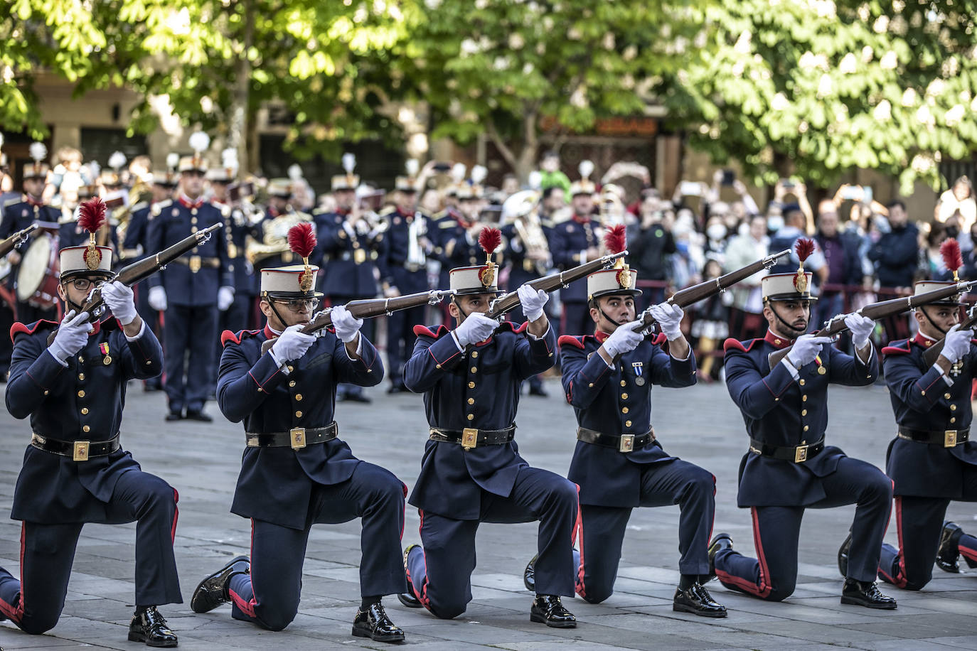 Fotos: La Guardia Real desfila por el centro de Logroño