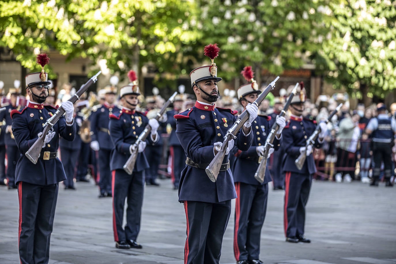 Fotos: La Guardia Real desfila por el centro de Logroño