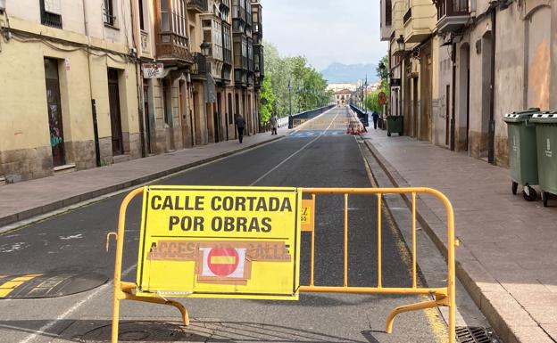 El puente de Hierro de Logroño se corta este jueves durante dos semanas