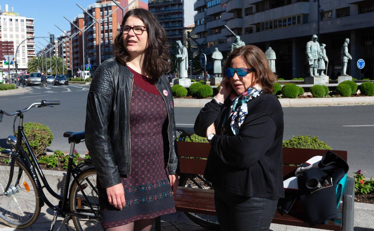 Romero y Moreno, tras conseguir los dos diputados para Unidas Podemos. 