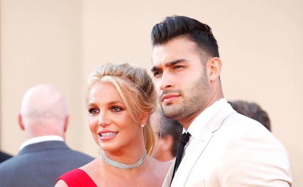 Britney Spears y Sam Asghari. 