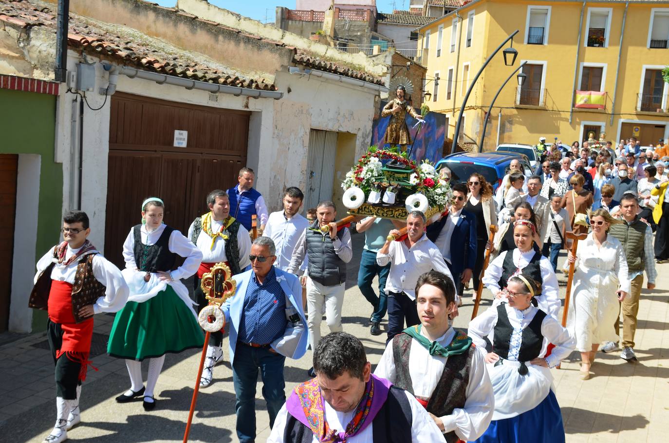 Fotos: Procesión de San Isidro en Calahorra