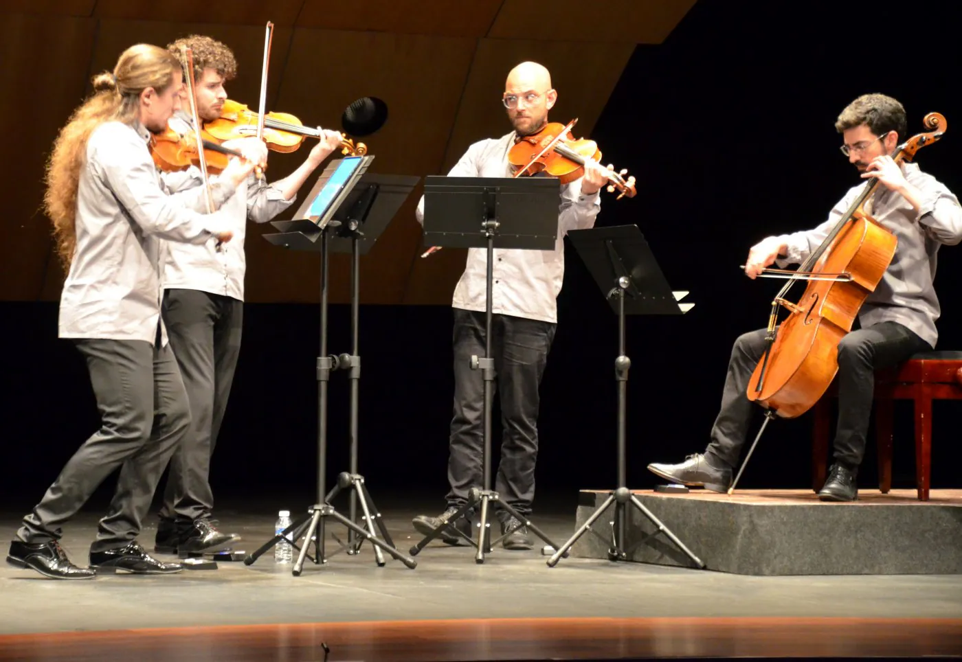 Las cuerdas del Cuarteto Seikilos, en Calahorra