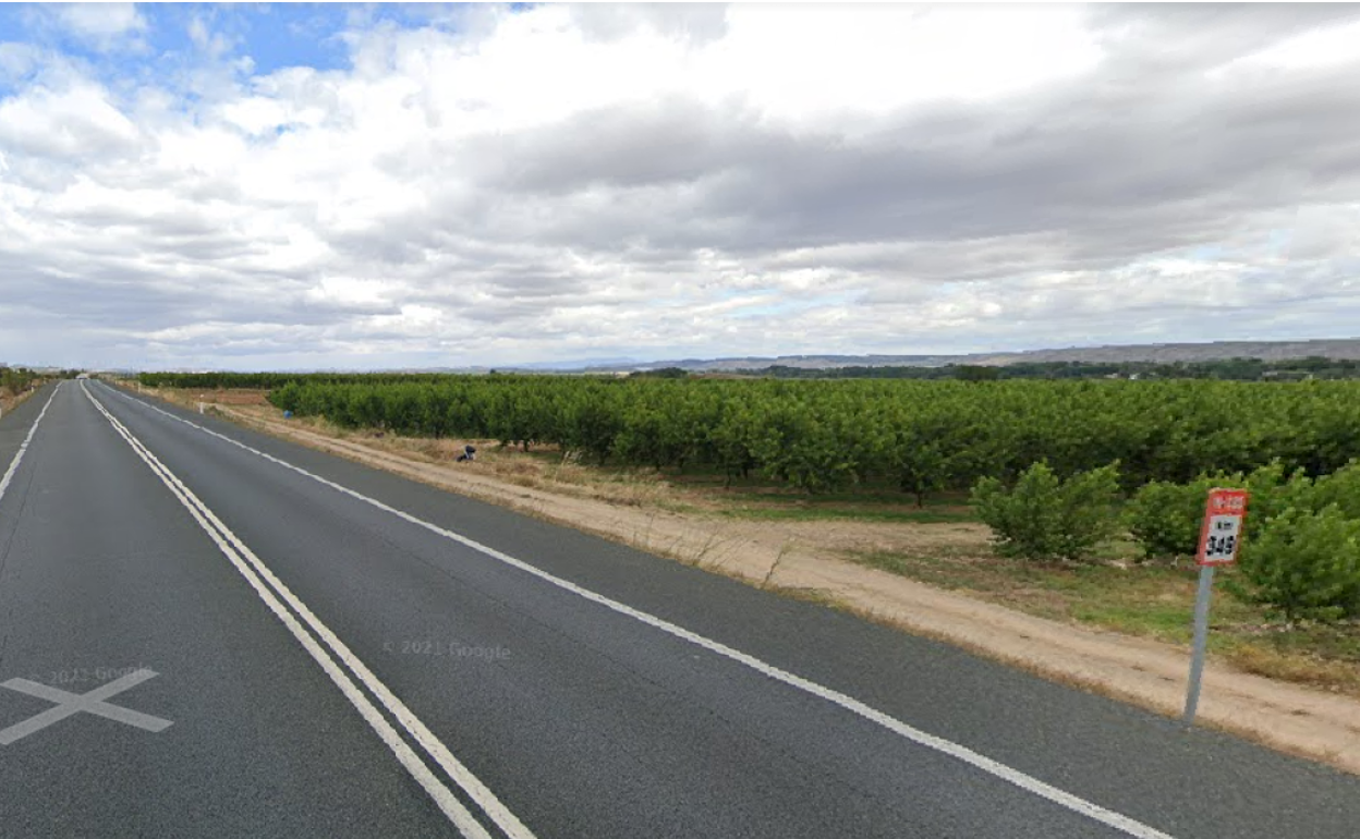 Zona aproximada del accidente. 