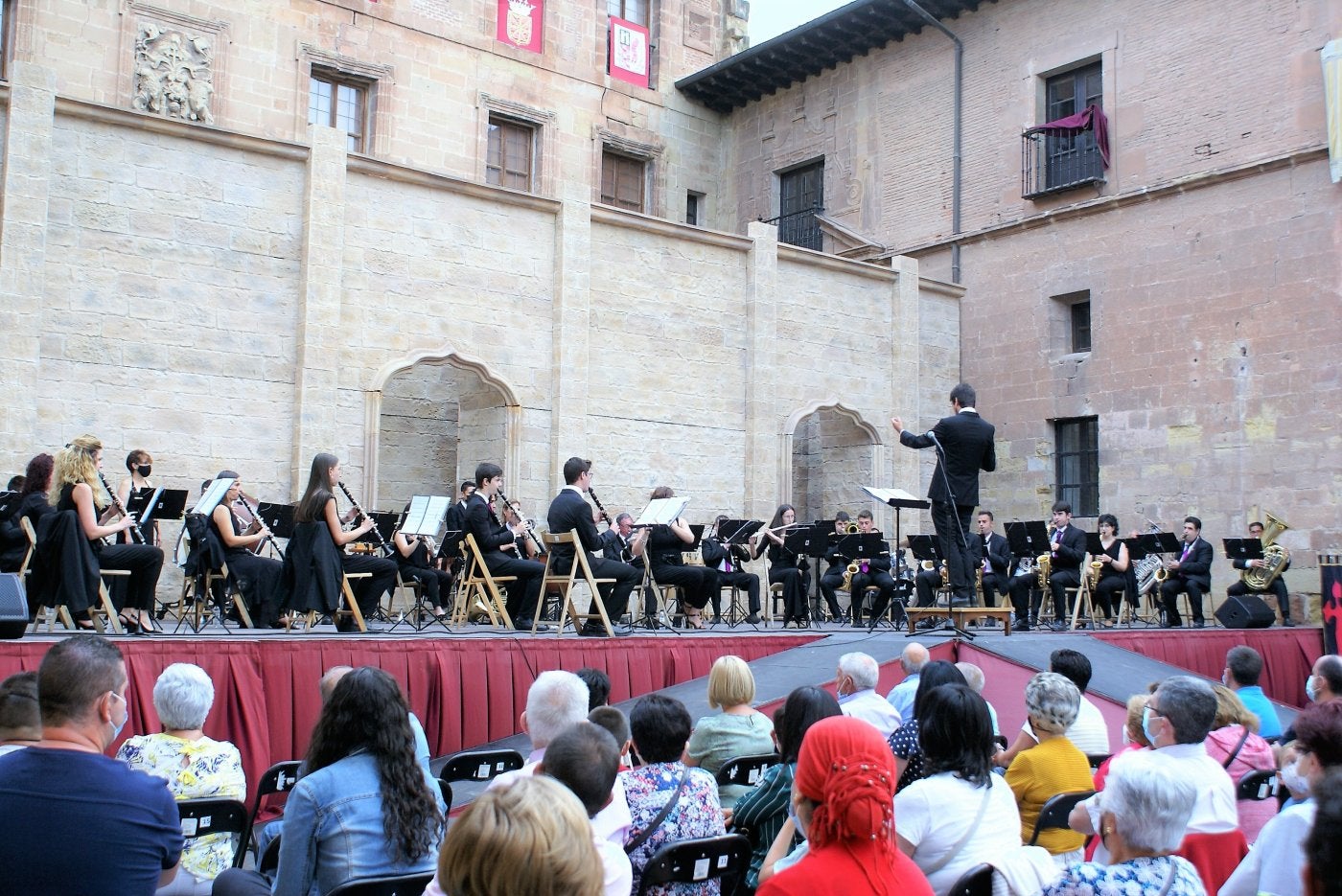 La Agrupación Musical Najerense, el pasado verano. 