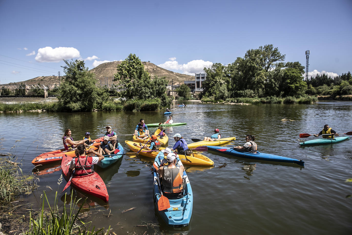 Fotos: Jornada didáctica en kayak para conocer la fauna del Ebro