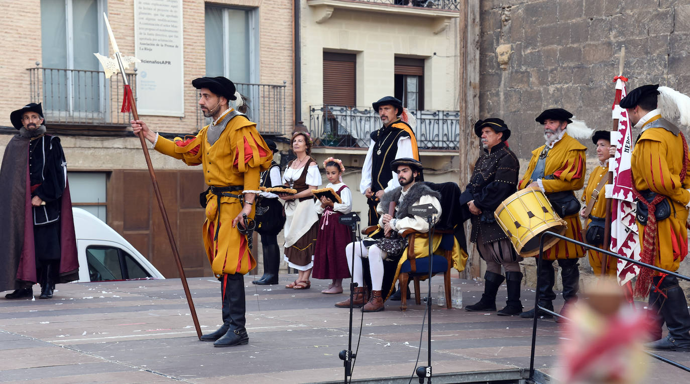 Fotos: Entrega de las flores de lis al escudo de Logroño por parte de Carlos V