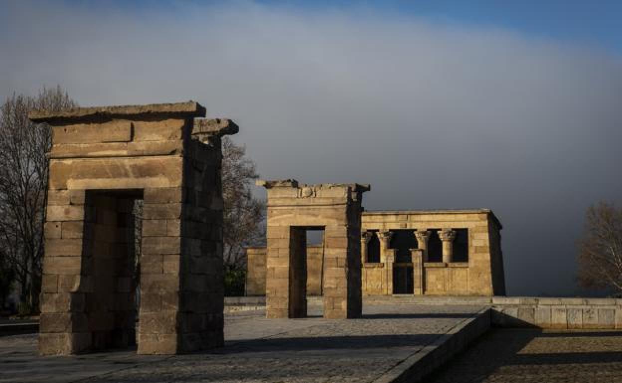 El Templo de Debod de Madrid. 