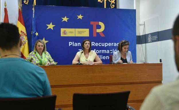 Eva Hita, María Marrodán y Beatriz Arraiz. 