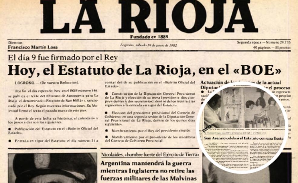 El BOE, un Rioja y el cohete festivo