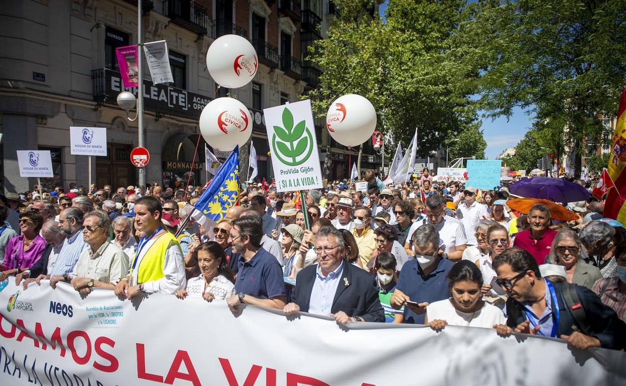 Cabecera de la manifestación.