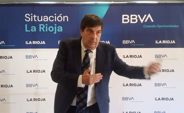 Pep Ruiz, durante su intervención en el desayuno organizado por Diario LA RIOJA.