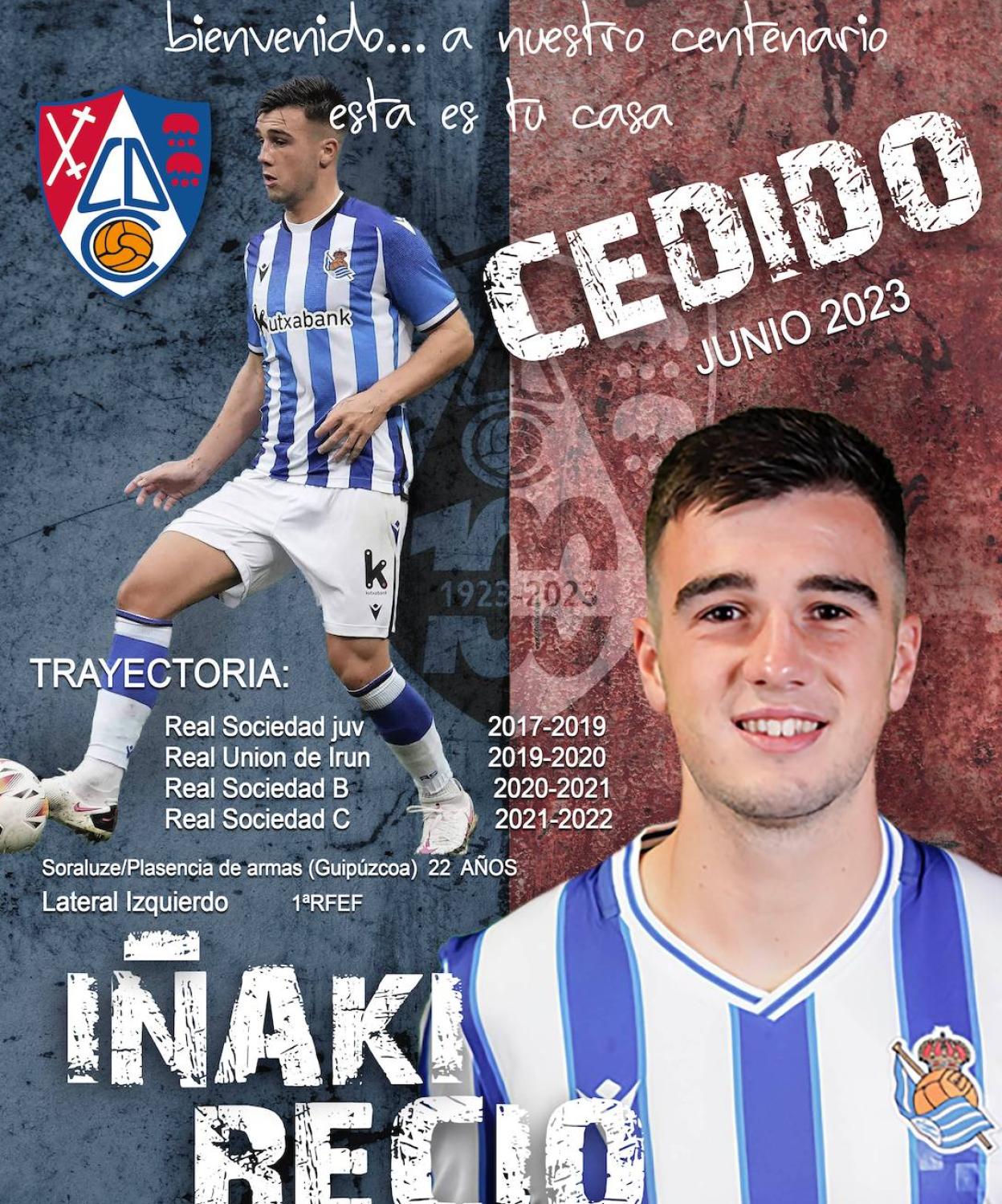 Iñaki Recio llega cedido por la Real Sociedad al Calahorra