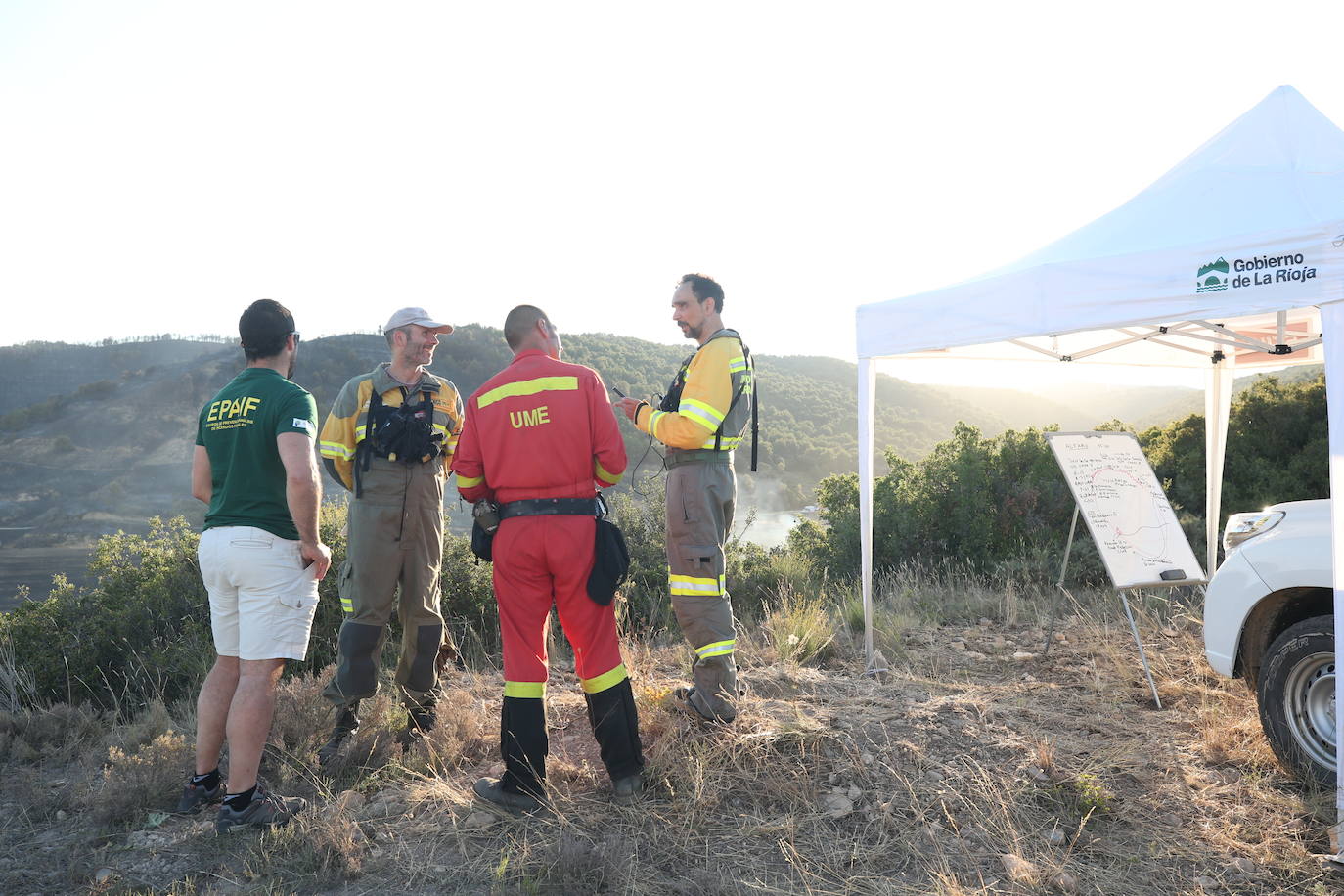 Fotos: Incendio en Yerga: las imágenes del fuego que quema el monte riojano