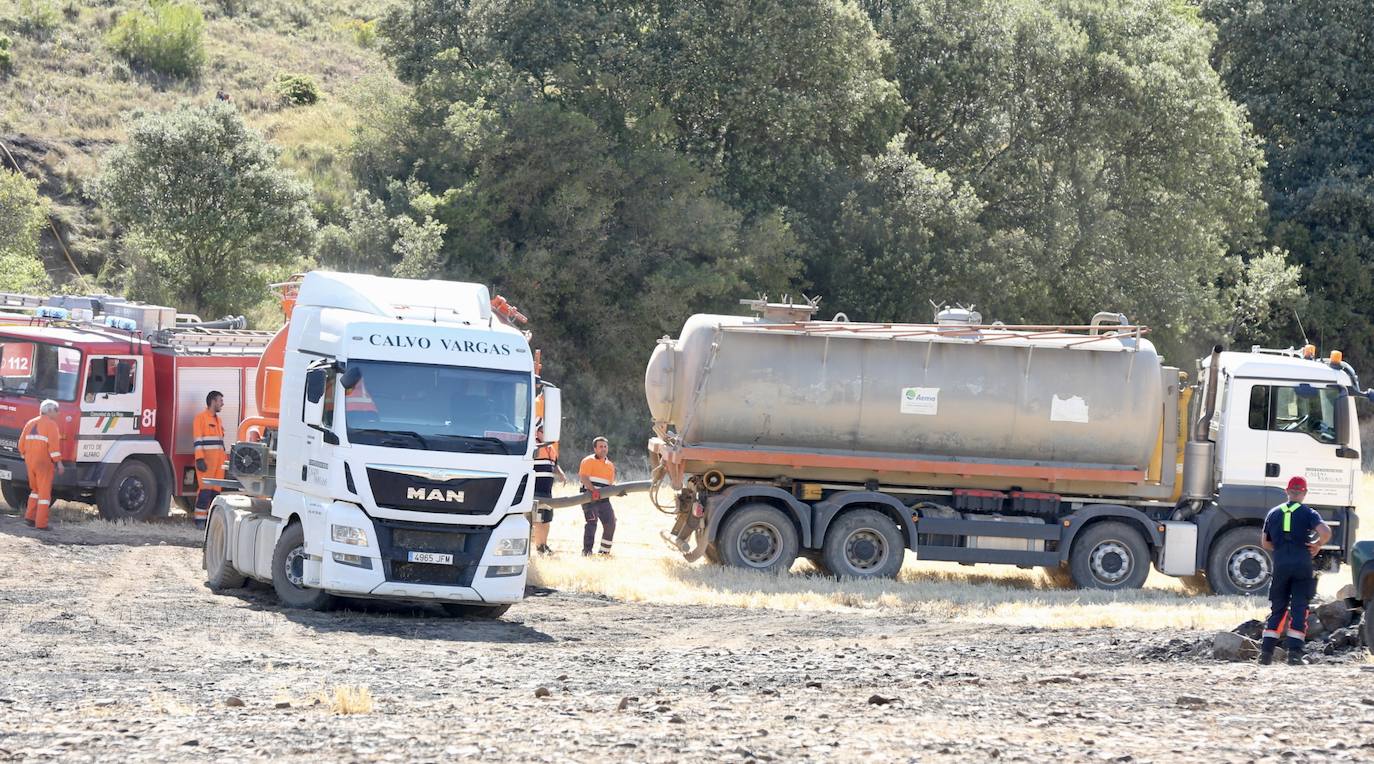 Fotos: Incendio en Yerga: las imágenes del fuego que quema el monte riojano