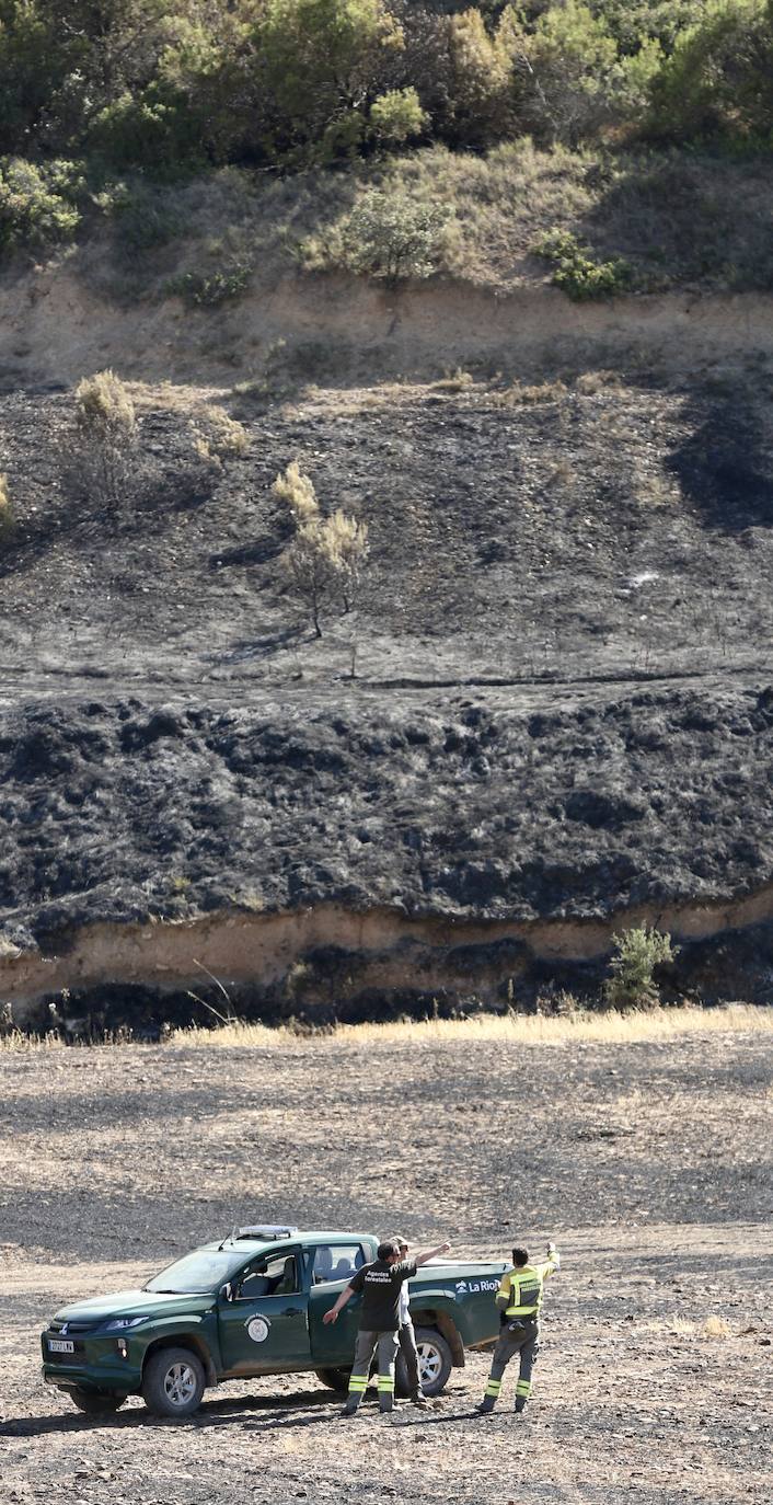 Fotos: Incendio en Yerga: las imágenes del fuego que quema el monte riojano