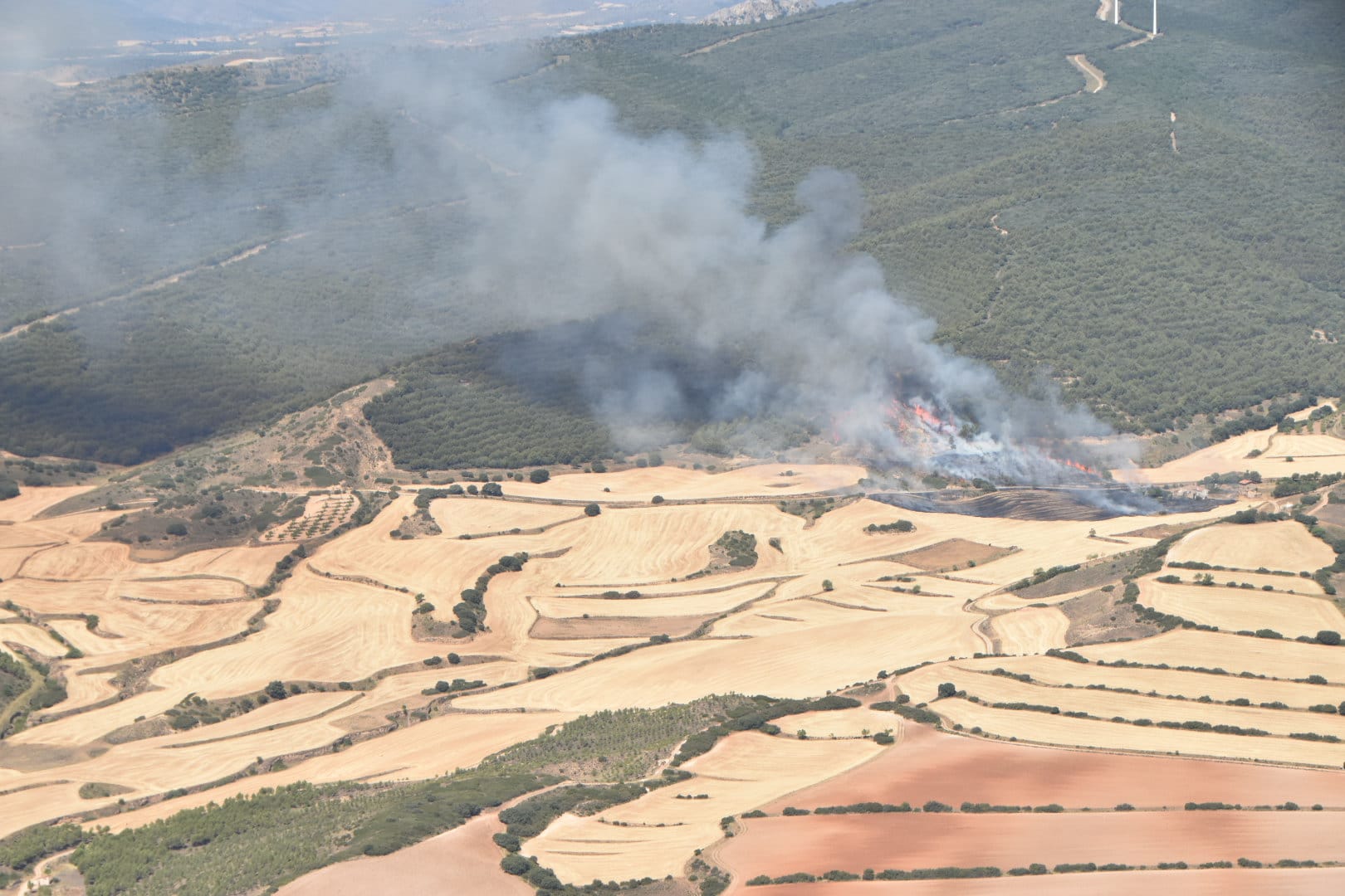 Fotos: El incendio en Yerga, desde el aire