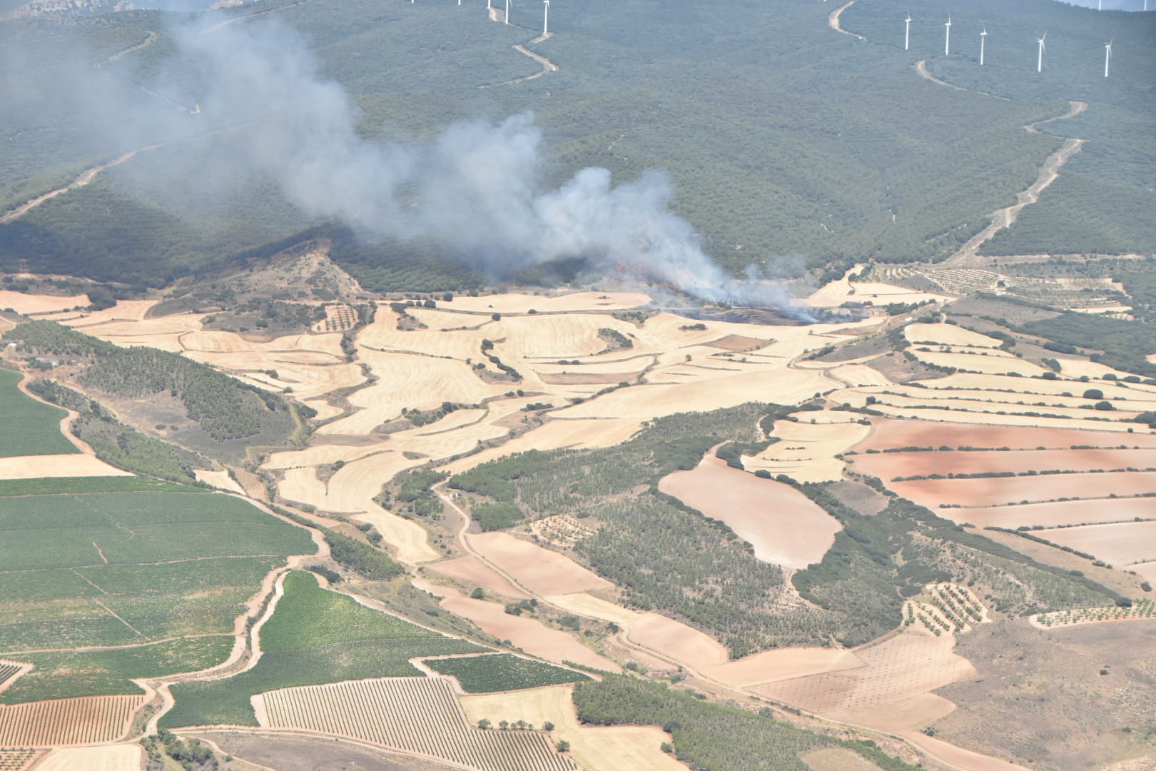 Fotos: El incendio en Yerga, desde el aire