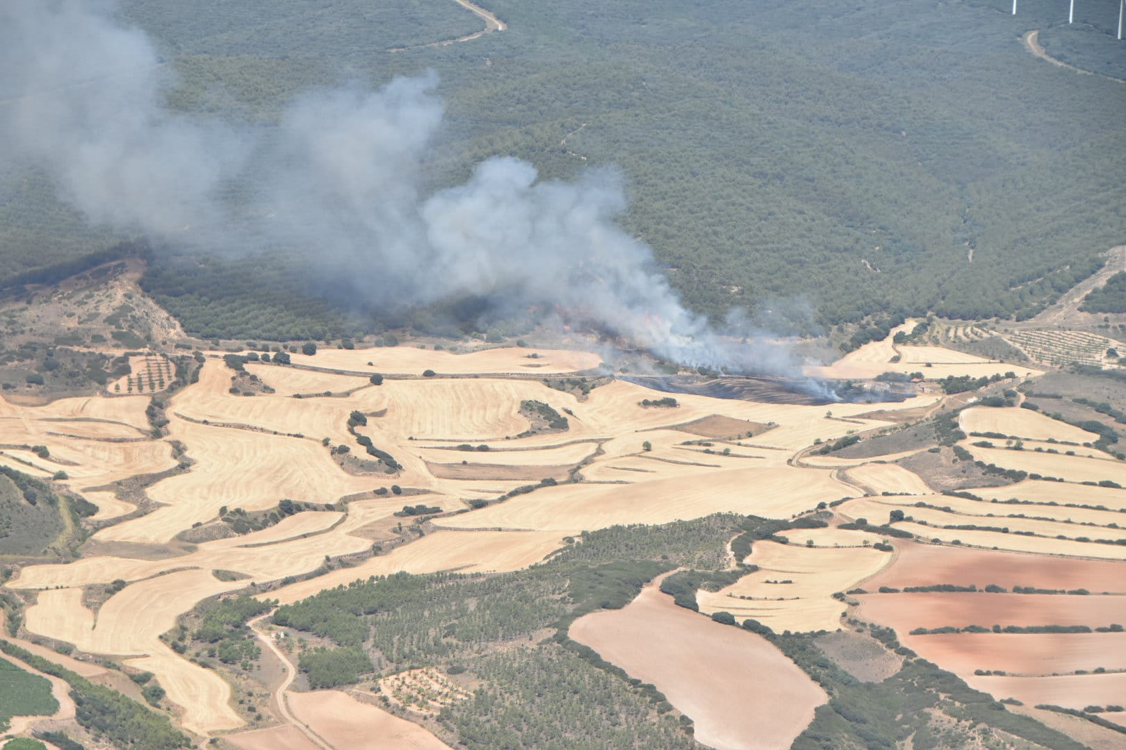 Fotos: El incendio en Yerga, desde el aire