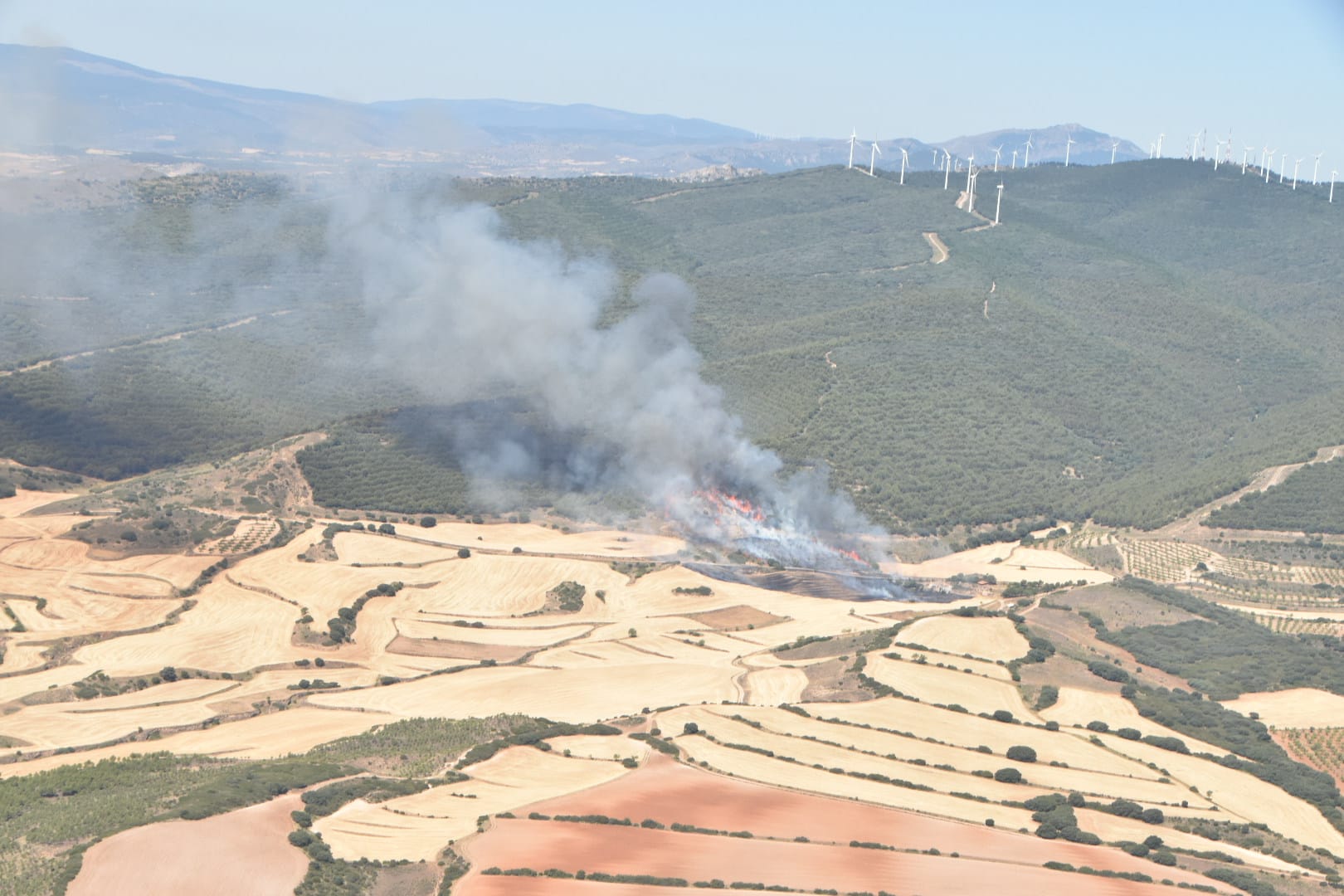 Fotos: El incendio en Yerga, desde el aire