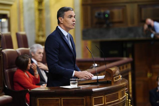 Sánchez, en un momento de su intervención. 