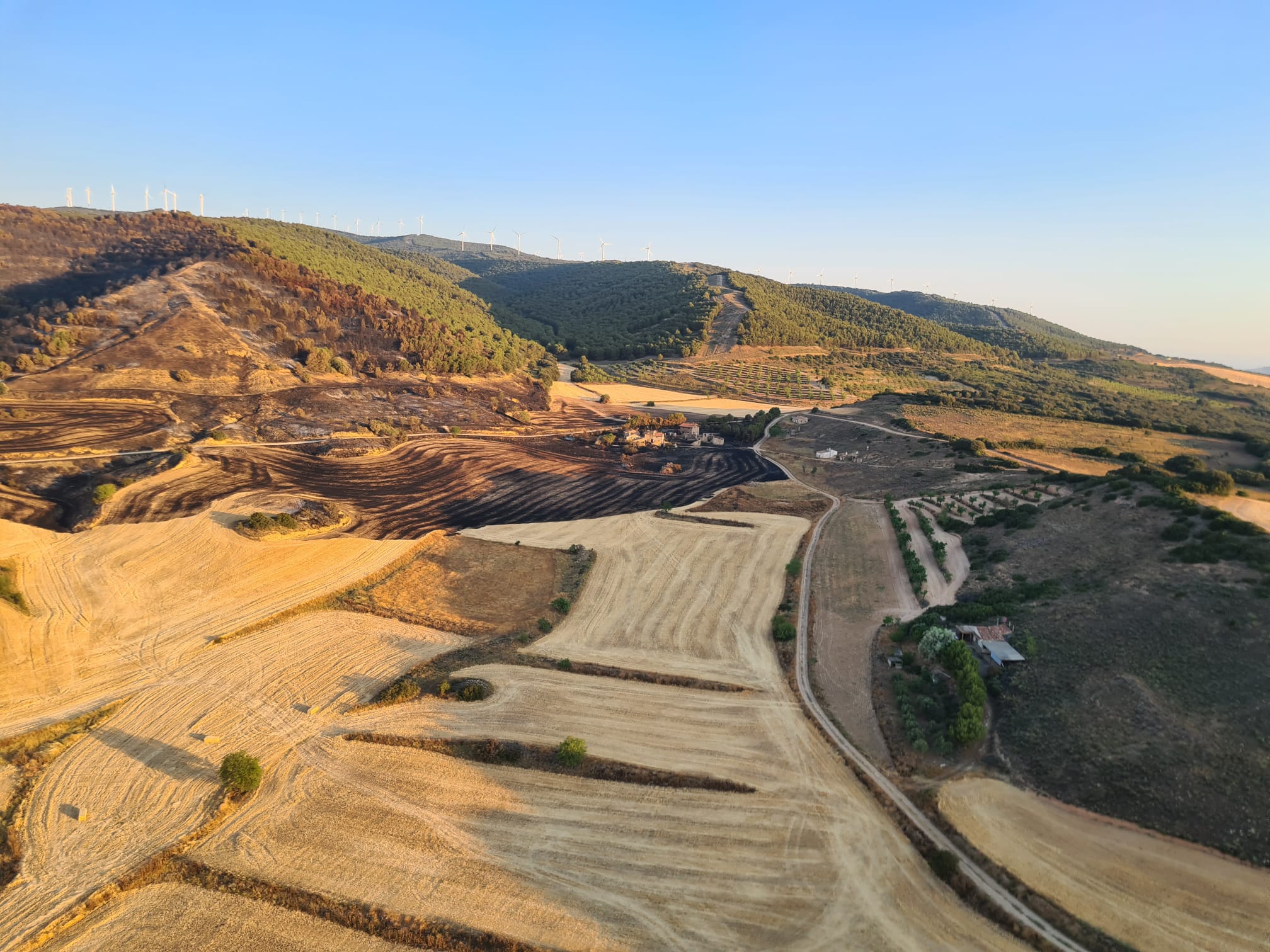 Fotos: Así se ven desde el aire las 104 hectáreas quemadas en Yerga