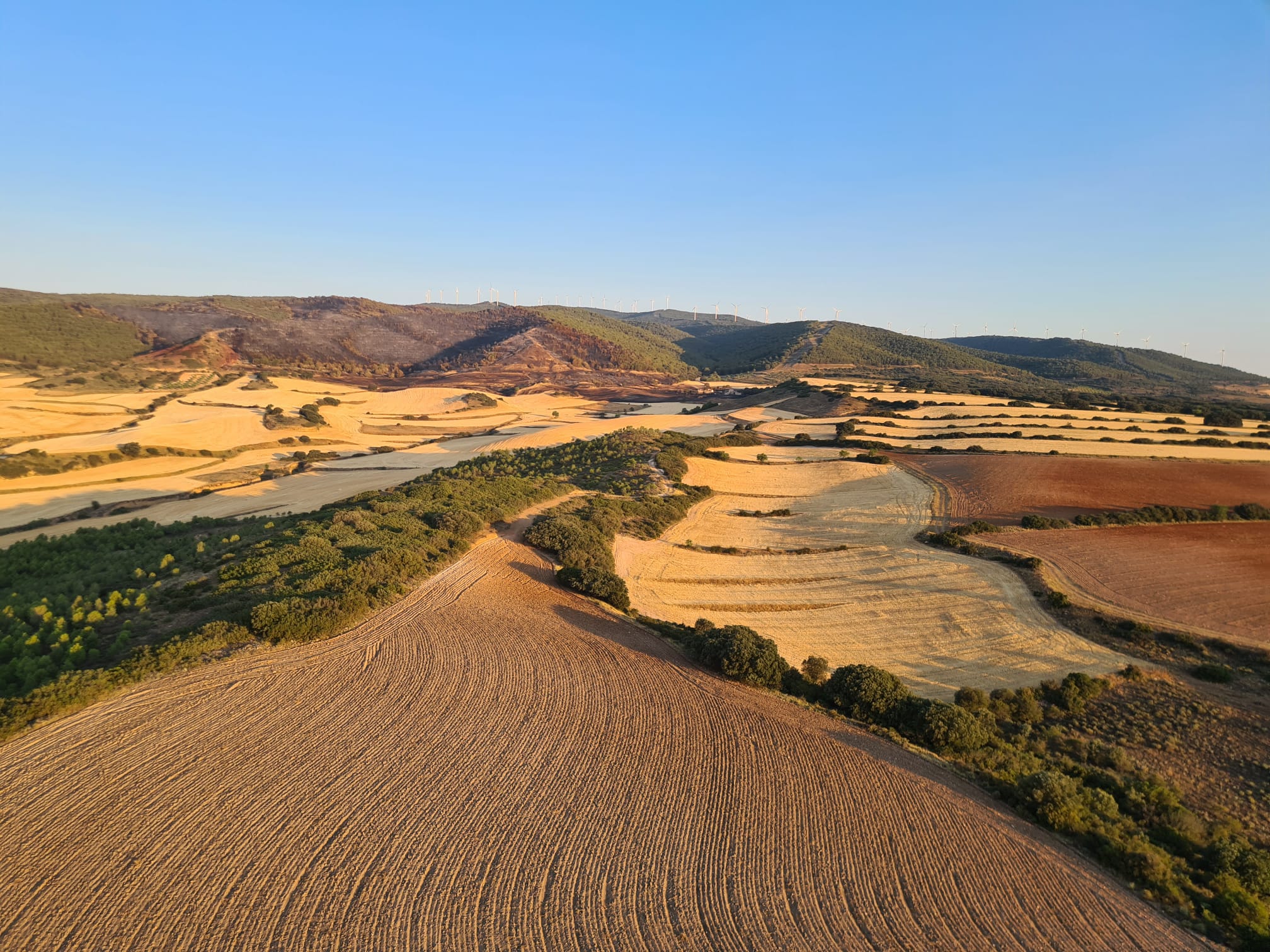 Fotos: Así se ven desde el aire las 104 hectáreas quemadas en Yerga