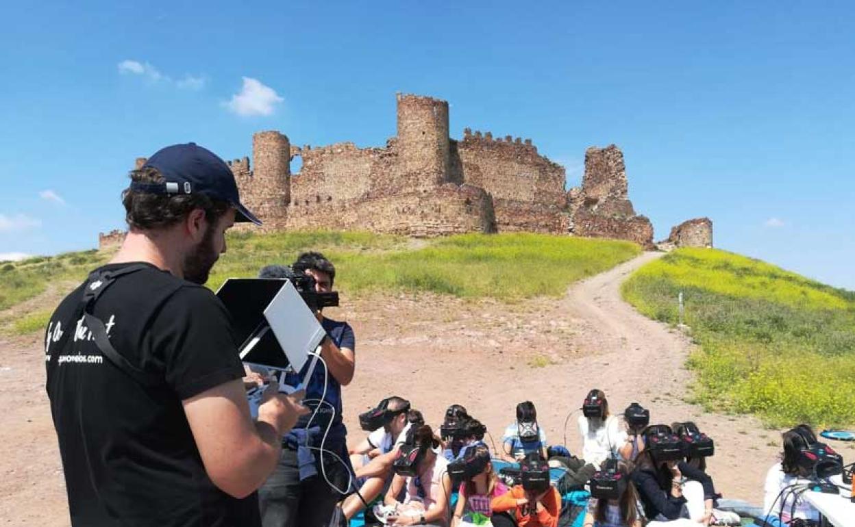 Un momento de la experiencia en Contrebia Leucade.