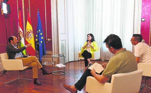 Andreu, durante la entrevista celebrada el pasado jueves en el Palacete. 