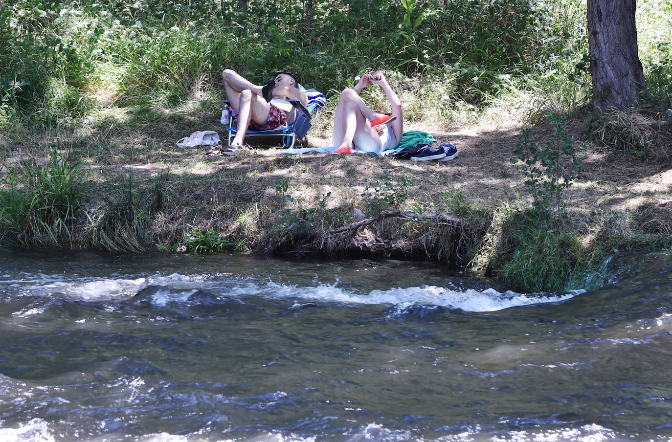 Fotos: Domingo de calor en Logroño