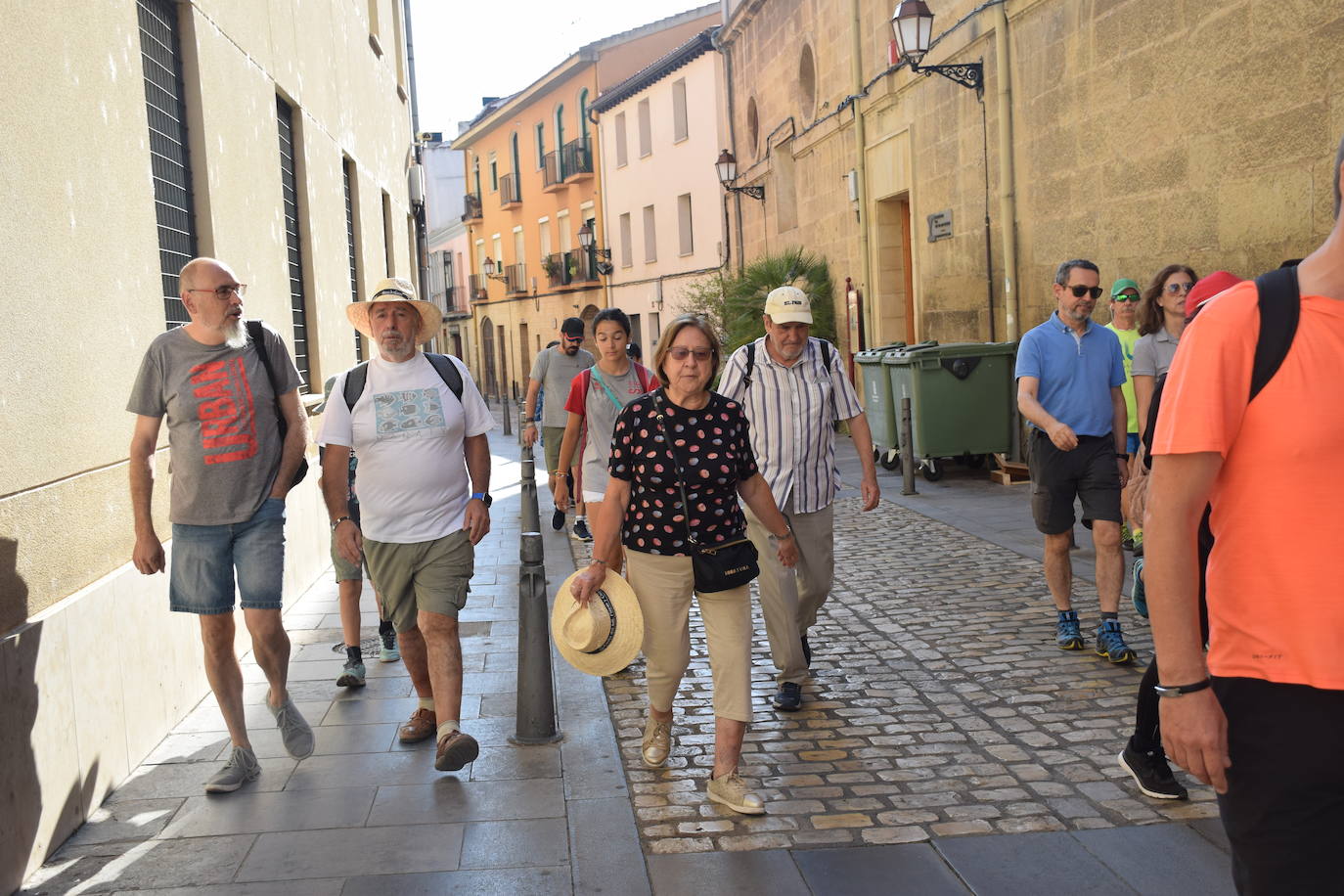 Fotos: Un recorrido simbólico y saludable por el Camino de Santiago en Logroño