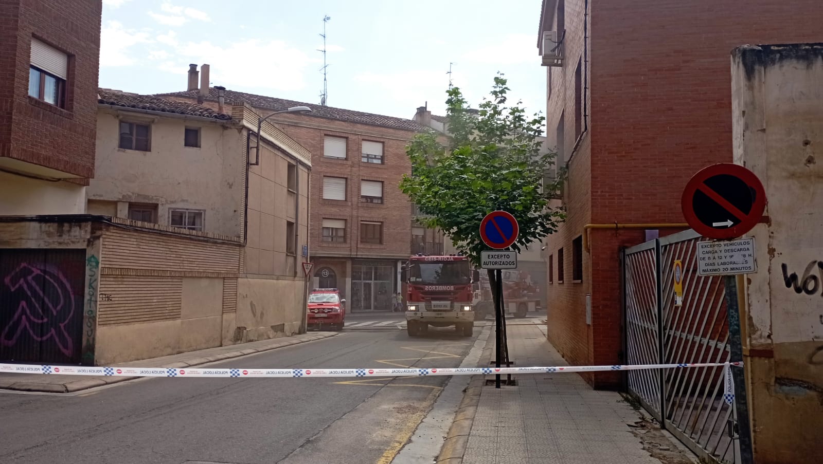 Segundo incendio en tres días en los juzgados de Calahorra