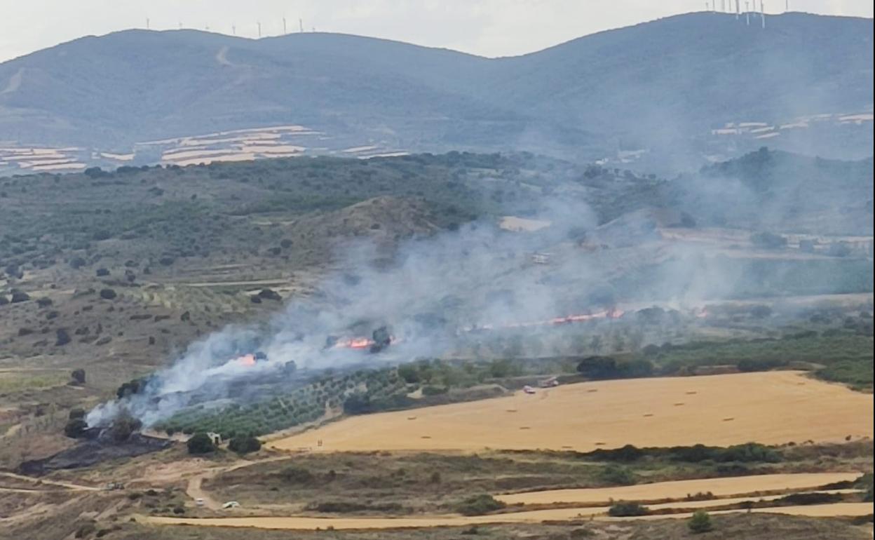 Incendio en Ausejo. 