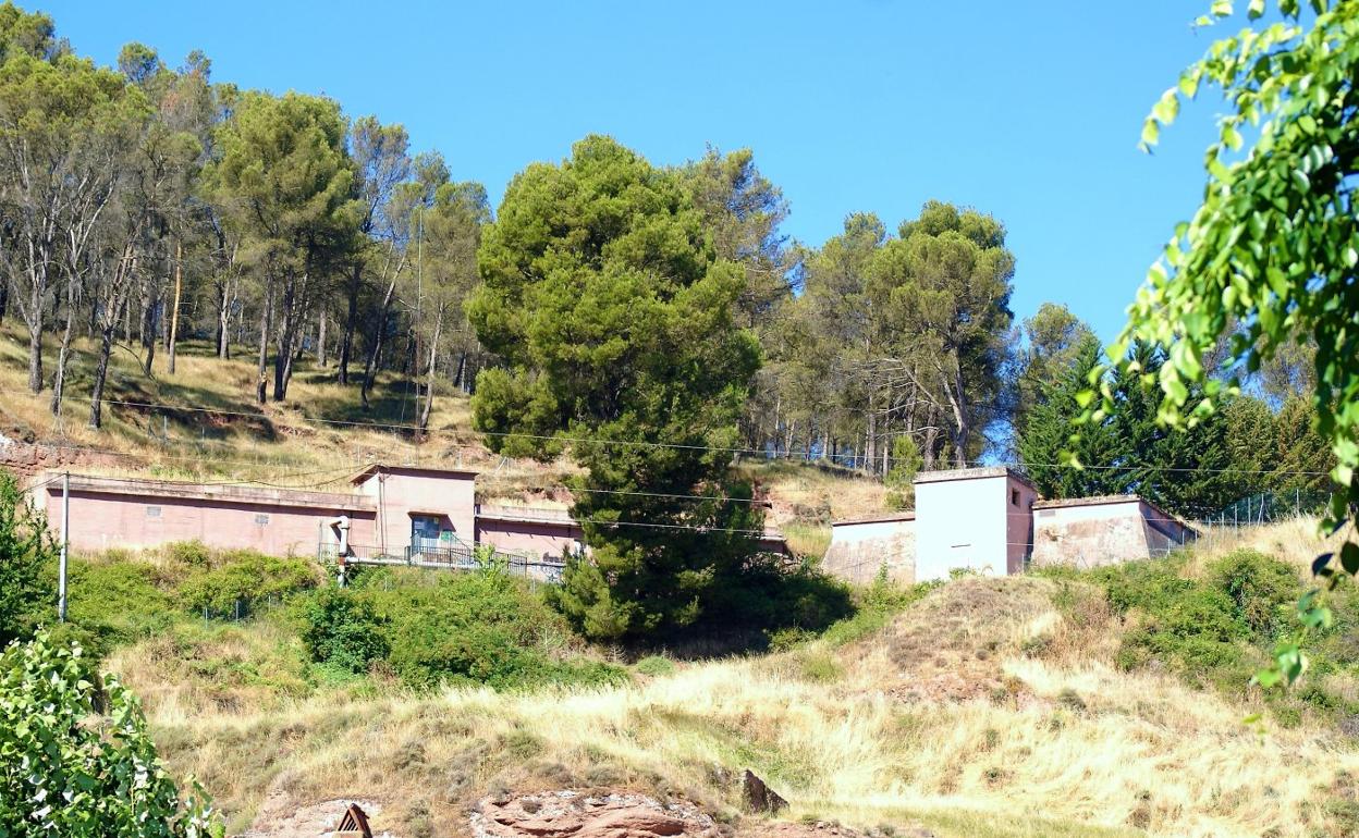 Depósitos actuales en el Cerro del Castillo de Nájera. 