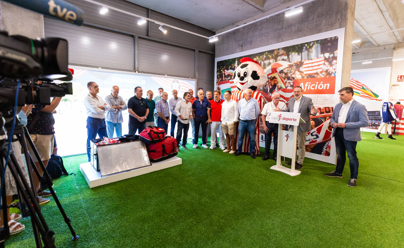 Fotos: Las Gaunas acoge una muestra dedicada al Logroñés