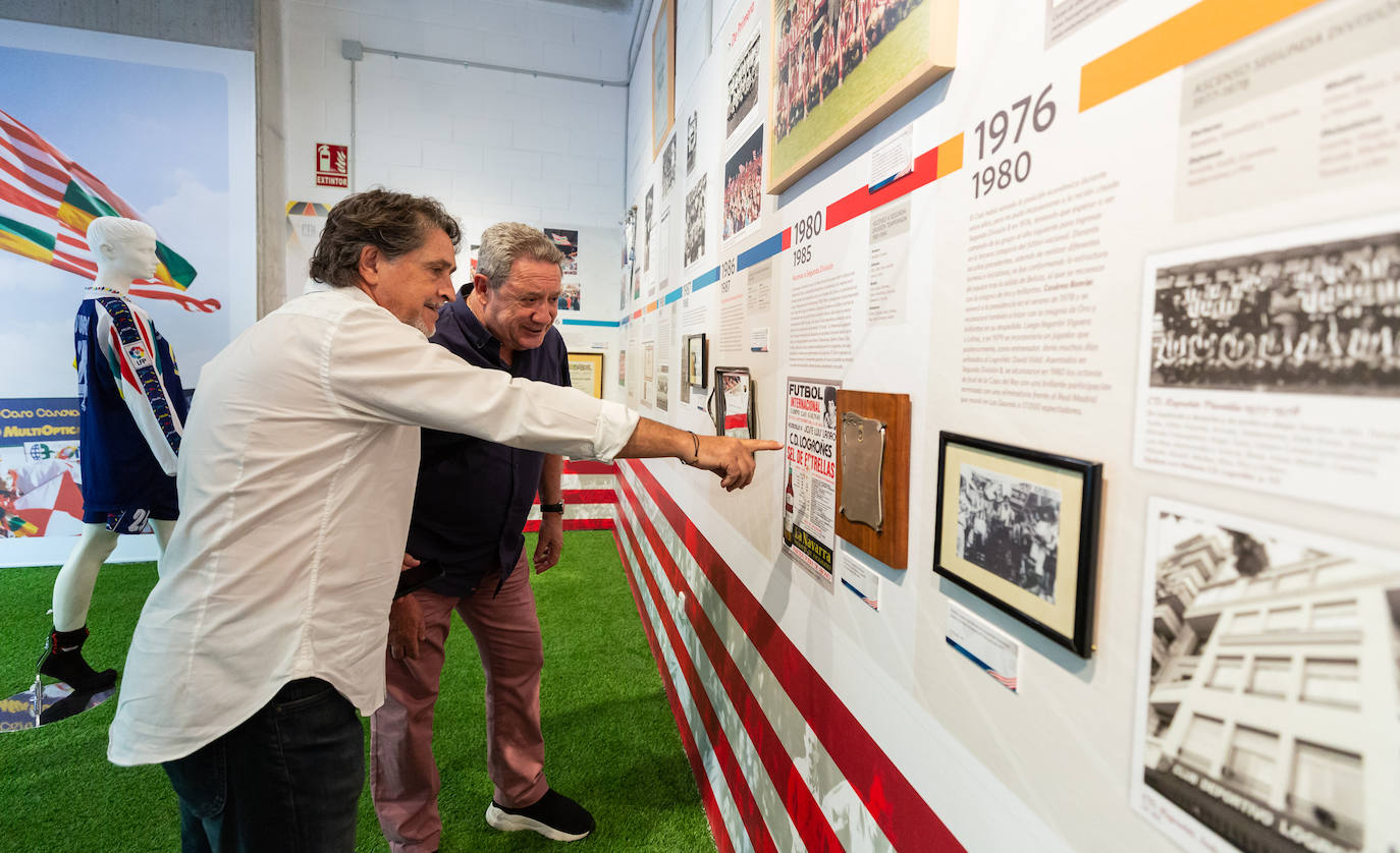 Fotos: Las Gaunas acoge una muestra dedicada al Logroñés