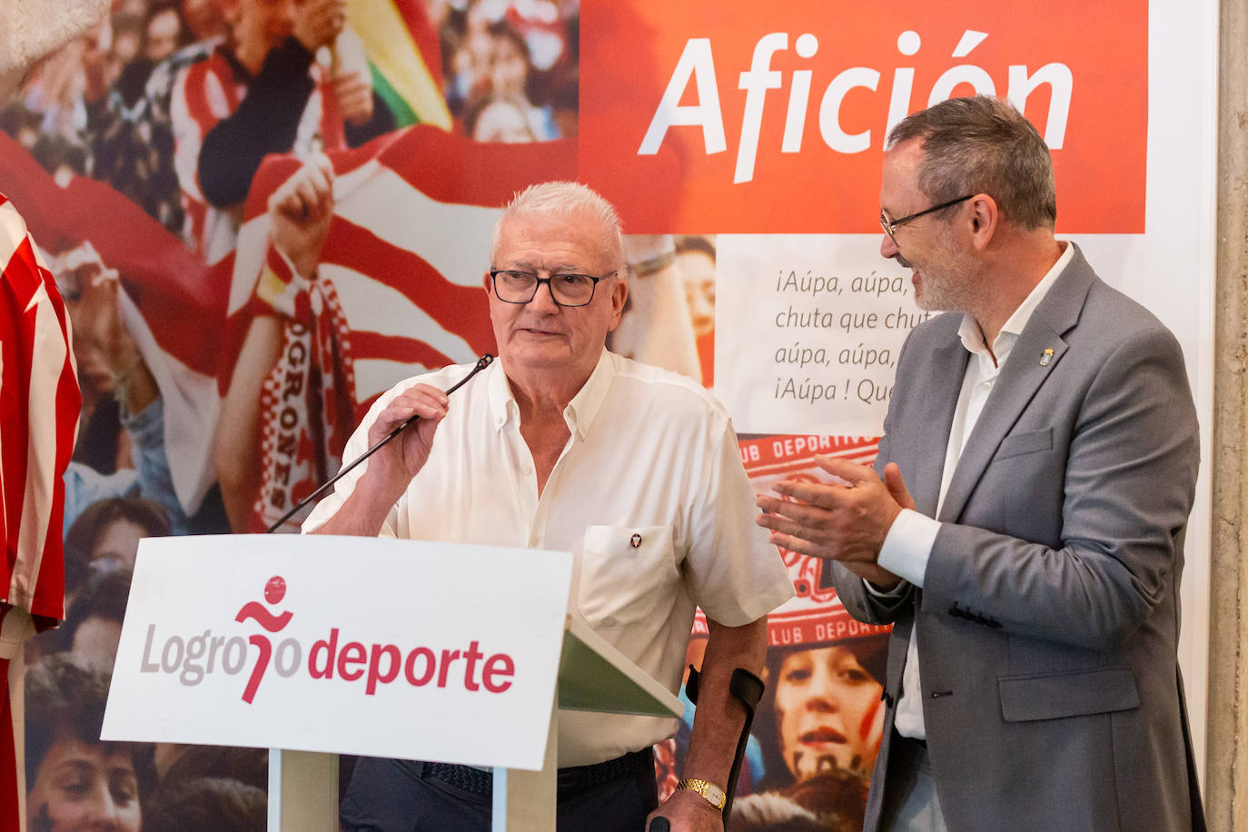 Fotos: Las Gaunas acoge una muestra dedicada al Logroñés