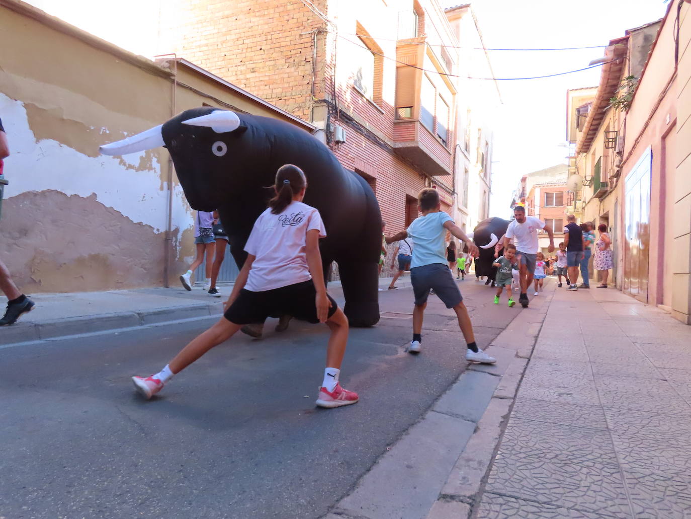 Fotos: Música y encierros en las fiestas del Burgo de Alfaro