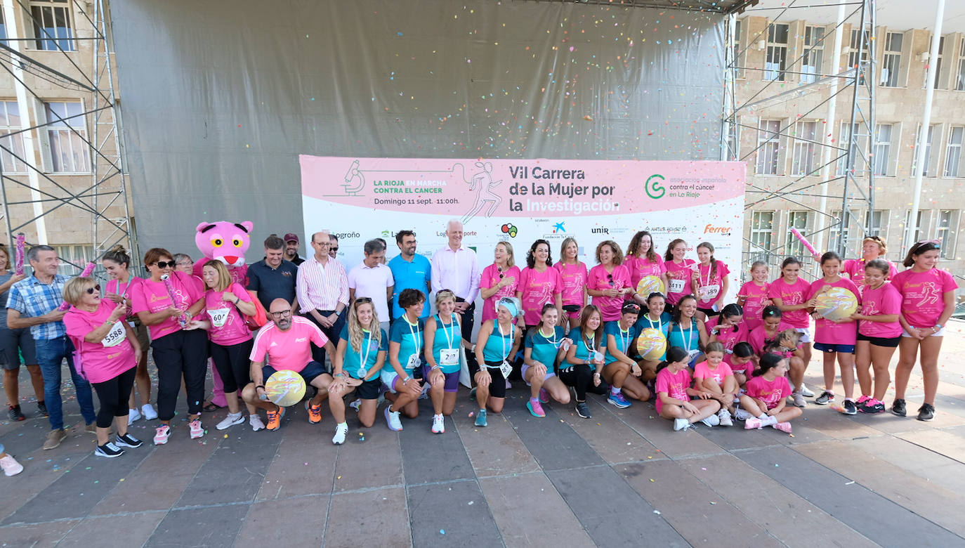 Fotos: El podio de la Carrera de la Mujer en Logroño