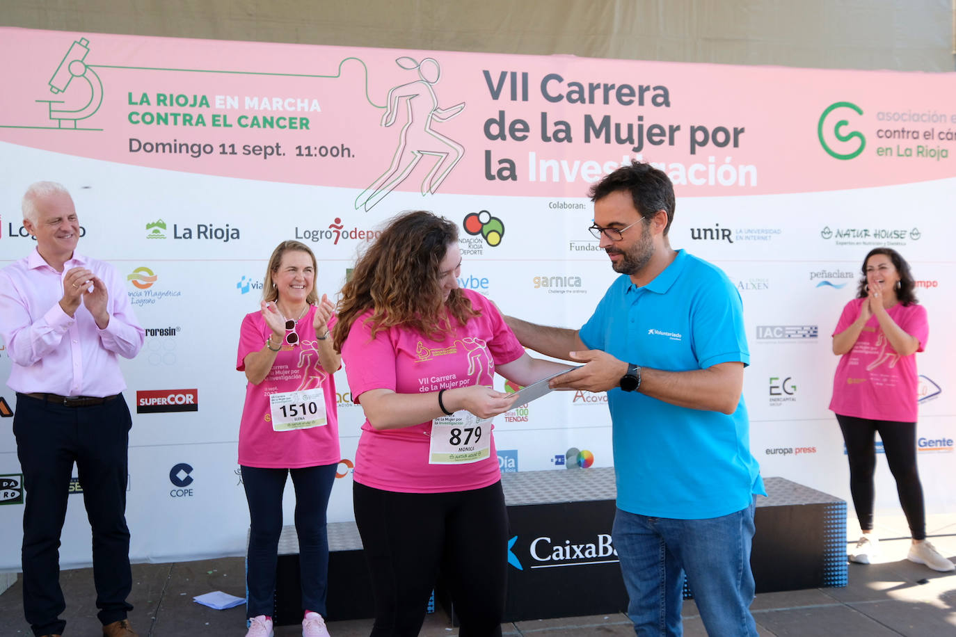 Fotos: El podio de la Carrera de la Mujer en Logroño