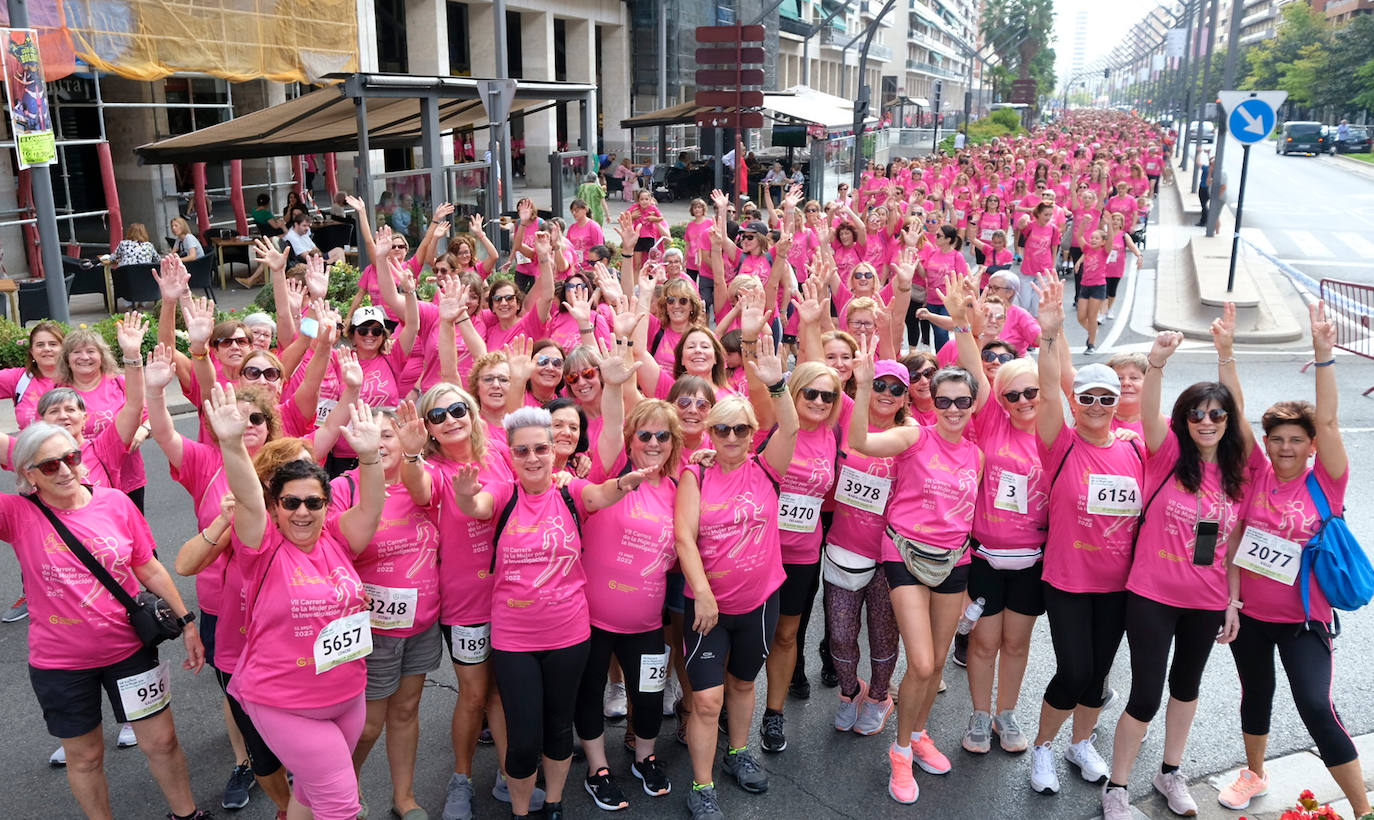 Fotos: Carrera de la Mujer en Logroño: preparación, ánimos y en la línea de salida