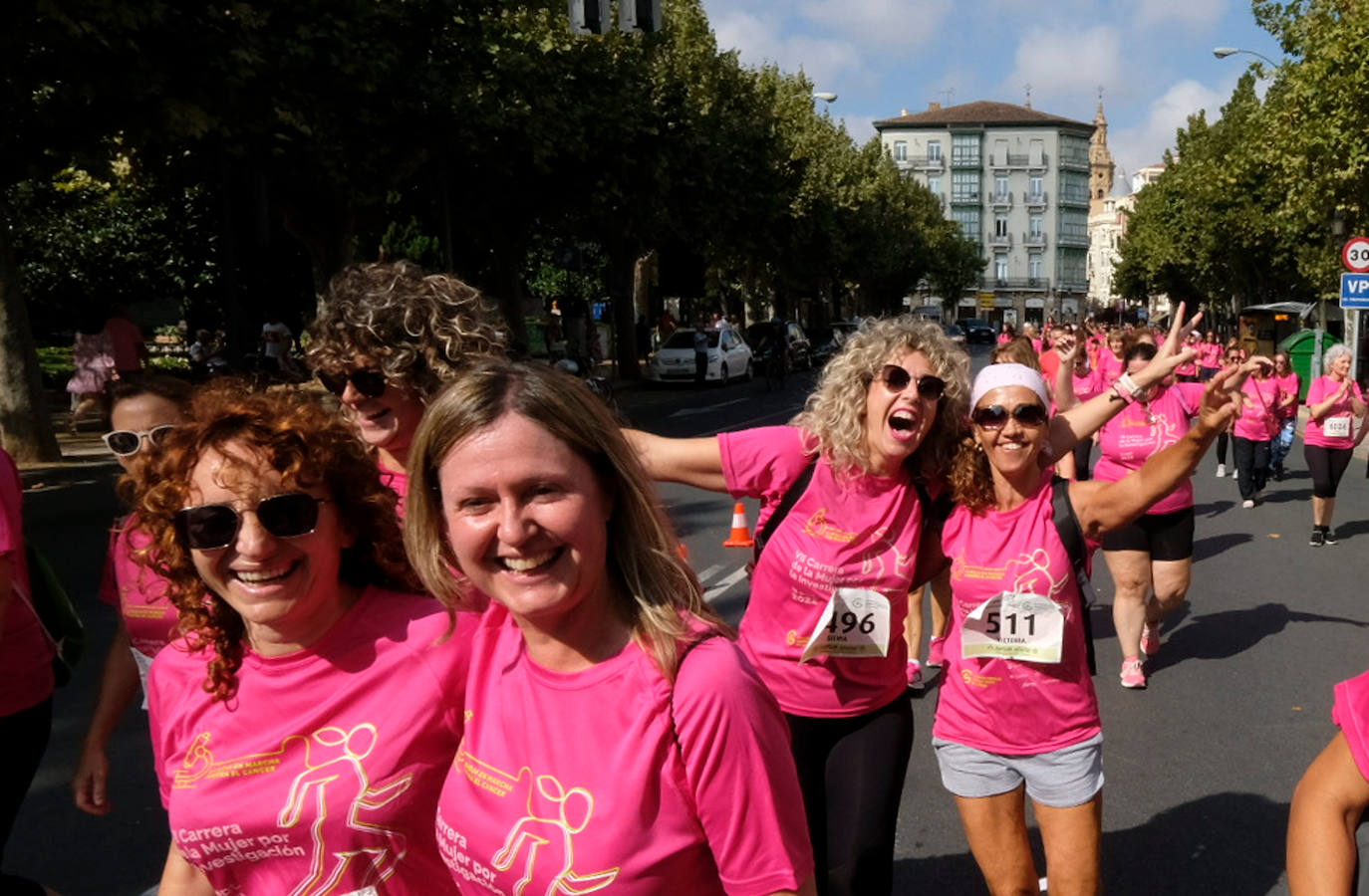 Fotos: Carrera de la Mujer en Logroño: preparación, ánimos y en la línea de salida