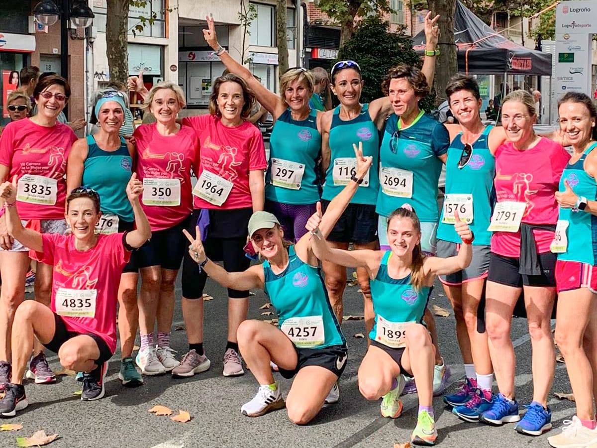 Fotos: Carrera de la Mujer en Logroño: preparación, ánimos y en la línea de salida