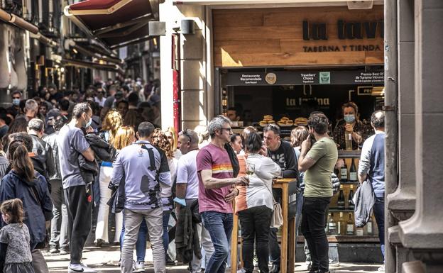 Ambiente en la calle Laurel