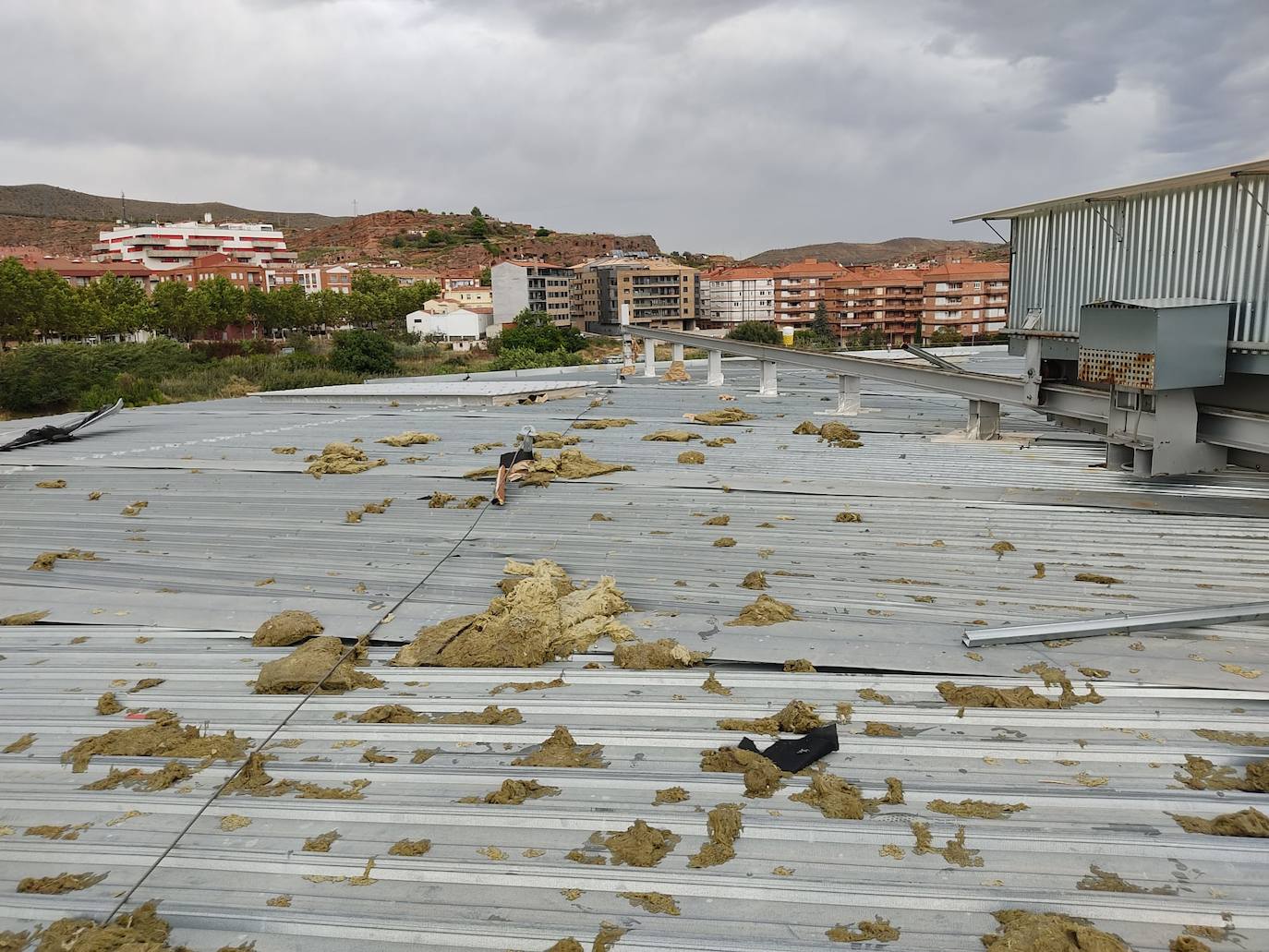 Fotos: Así quedó el Arnedo Arena tras la tormenta