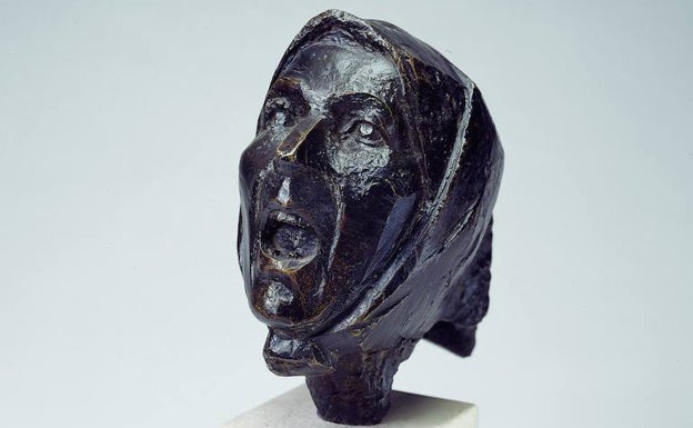 'Tête de Montserrat criant II', 1941-1942 . Julio González. 