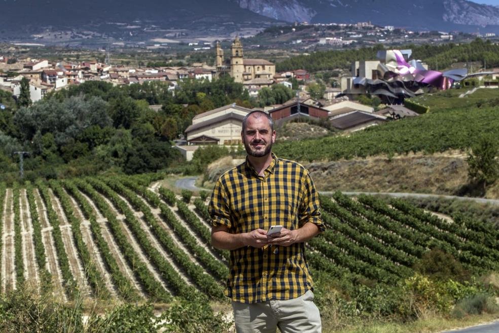 David Castro, viticultor de Elciego. 