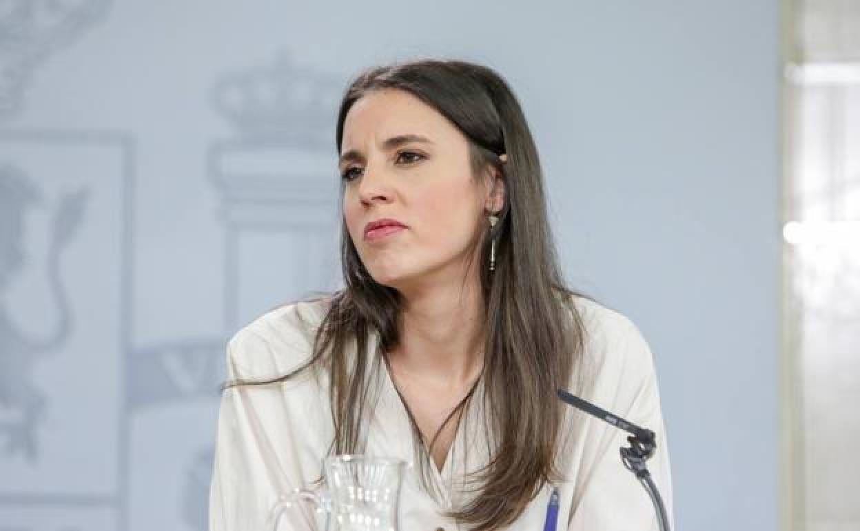 L ministra de Igualdad Irene Montero