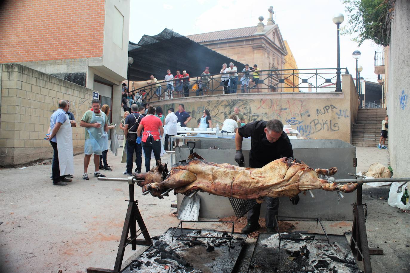 Fotos: Exaltación del cerdo y actividad infantil en Baños de Río Tobía